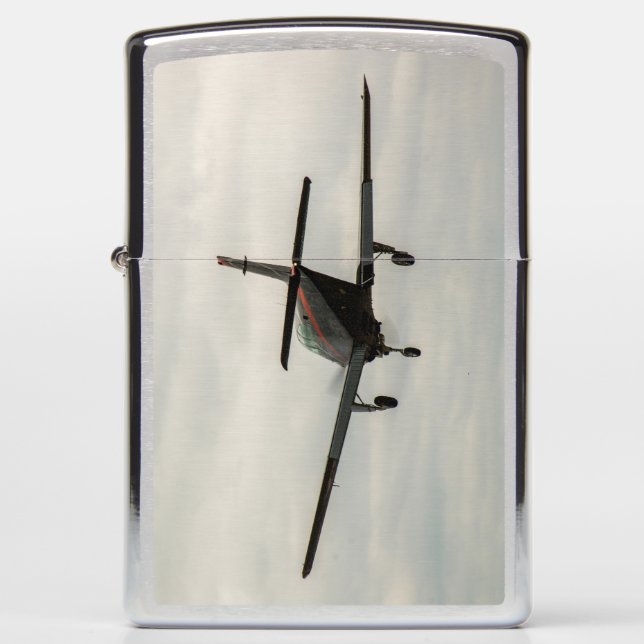 Light aircraft on approach to Auburn Airport Zippo Lighter (Front)