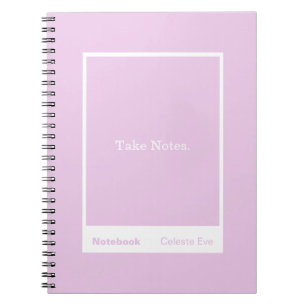Light Amethyst Purple Block Quote Classic Notebook