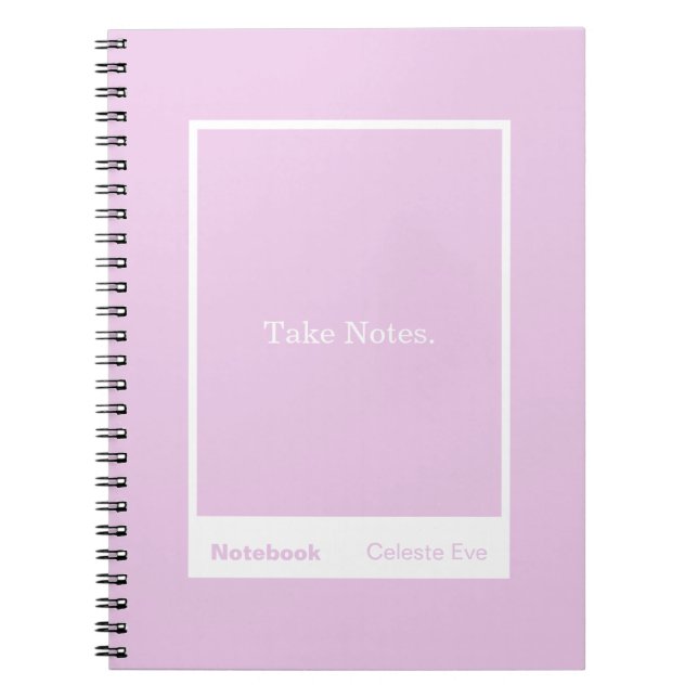 Light Amethyst Purple Block Quote Classic Notebook (Front)