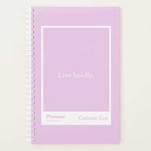Light Amethyst Purple Block Quote Small Planner