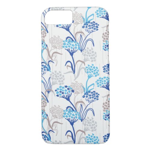 Light and Airy Hydrangea Floral Pattern iPhone 87 Case