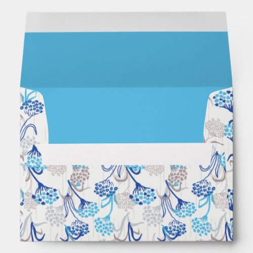 Light and Airy Hydrangea Floral Pattern Envelope
