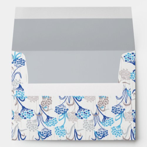 Light and Airy Hydrangea Floral Pattern Envelope