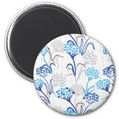 Light and Airy Hydrangea Floral Pattern Magnet