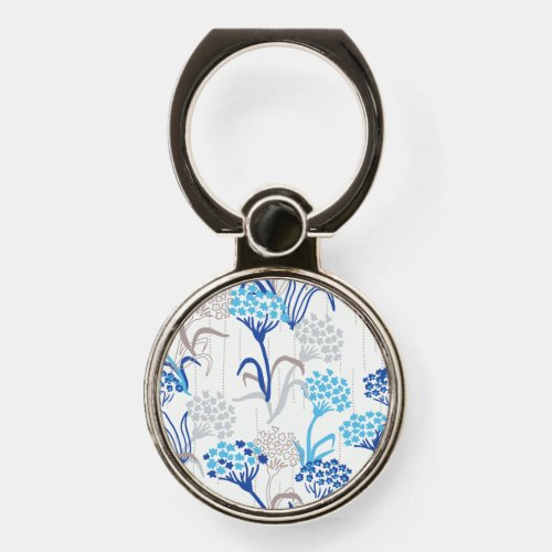 Light and Airy Hydrangea Floral Pattern Phone Ring Stand