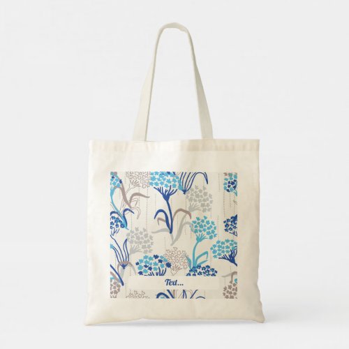 Light and Airy Hydrangea Floral Pattern Tote Bag