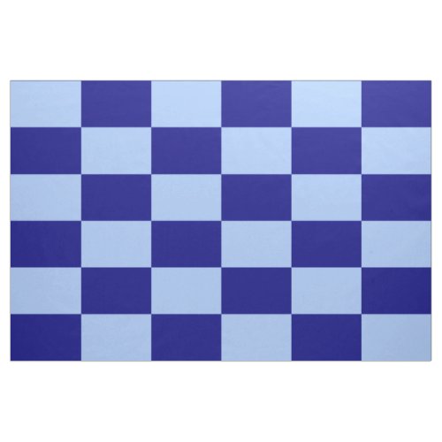 Light and Dark Blue Checkered Rectangles Pattern Fabric