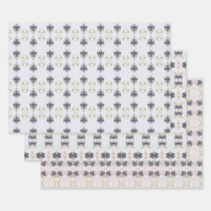 Light And Dark Blue Wrapping Paper Sheets