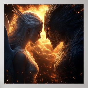 Light and Dark - Dramatic Fantasy Poster