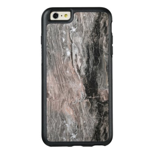 Light And Dark Gray And Black Marble Stone OtterBox iPhone 66s Plus Case