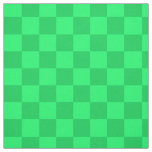 Light And Dark Green Checker Pattern Plaid Design Fabric