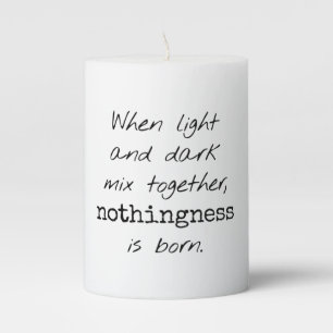 Light And Dark Pillar Candle