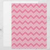 Light and Dark Pink Chevron Pattern Scrapbook Page (Front/Back)