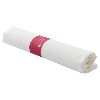 Light and Dark Pink Rose Blush Wedding Napkin Band