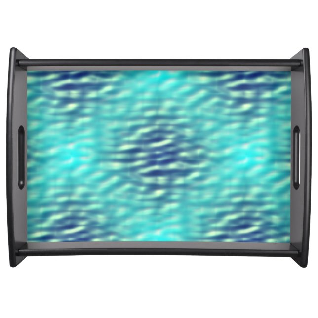 Light and Dark Pool Water Pattern Serving Tray (Front)