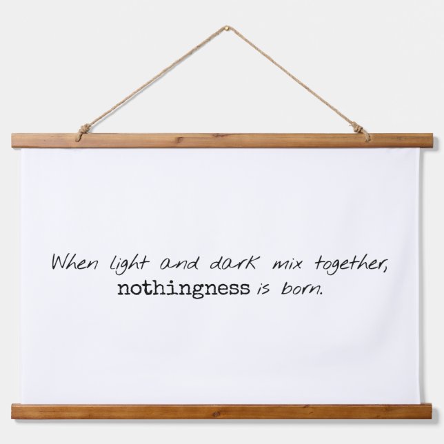 Light And Dark Wood Topped Wall Tapestry (Front)