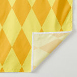 Light and Dark Yellow Harlequin Diamonds Checkers  Fabric