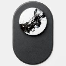 Light and Darkness Abstract Black White Fluid Art