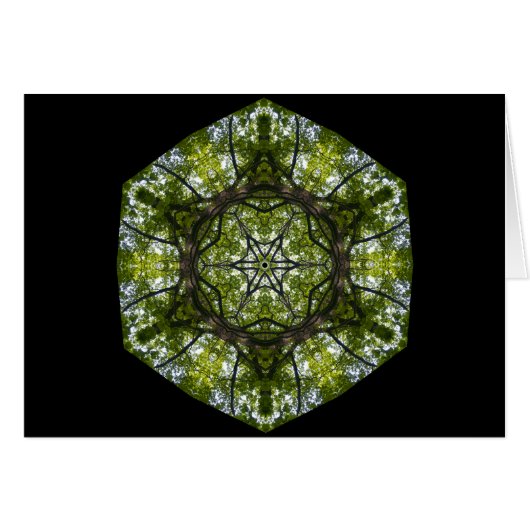 Light  And Pattern In The Leaves Cards (Front Horizontal)