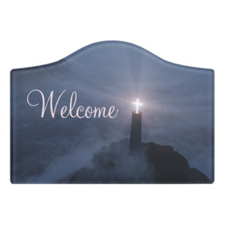 Light and Salvation Door Sign