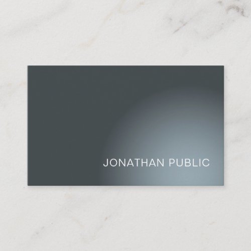 Light And Shadow Creative Modern Plain Business Card