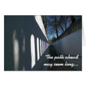 Light and Shadow Pathway Get Well Card (Front Horizontal)