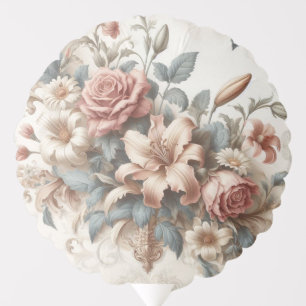 Light Antique Floral Perfection Balloon