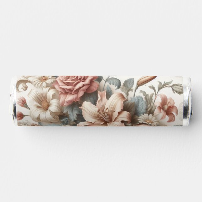 Light Antique Floral Perfection Breath Savers® Mints (Front)