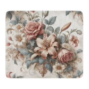 Light Antique Floral Perfection Cutting Board