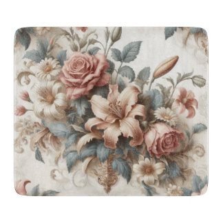 Light Antique Floral Perfection Cutting Board