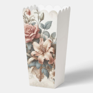 Light Antique Floral Perfection Favor Boxes
