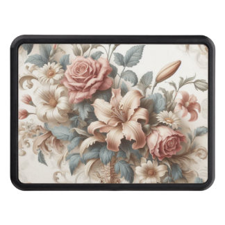 Light Antique Floral Perfection Hitch Cover
