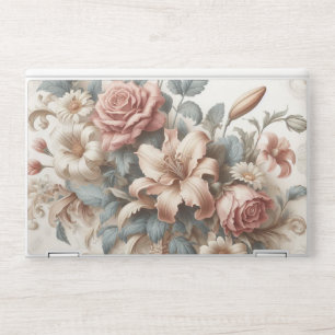 Light Antique Floral Perfection HP Laptop Skin