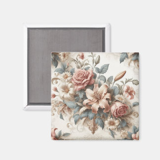 Light Antique Floral Perfection Magnet