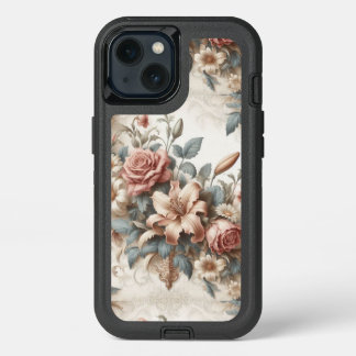 Light Antique Floral Perfection iPhone 13 Case