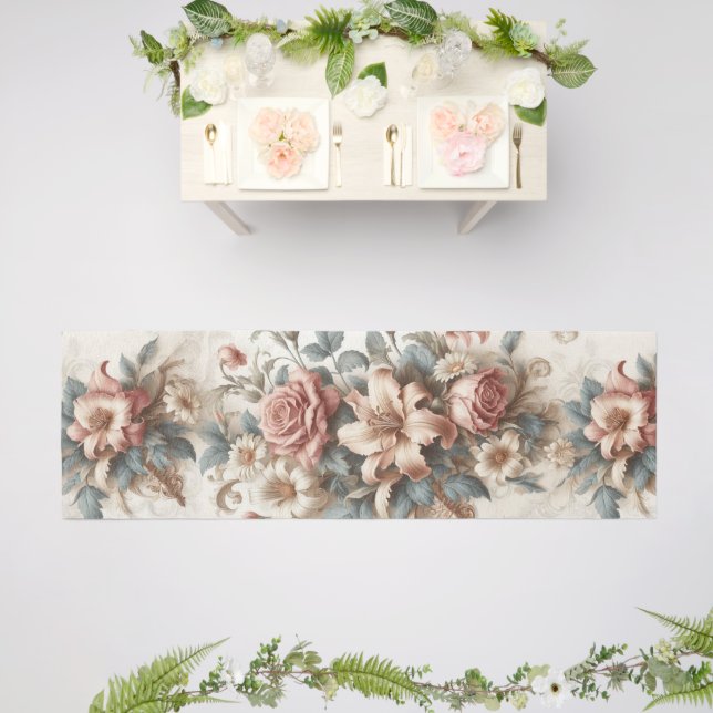 Light Antique Floral Perfection Outdoor Rug (Insitu (Wedding 2))