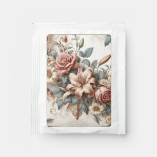 Light Antique Floral Perfection Tea Bag Drink Mix