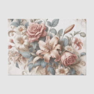 Light Antique Floral Perfection Tissue Paper