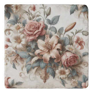 Light Antique Floral Perfection Trivet