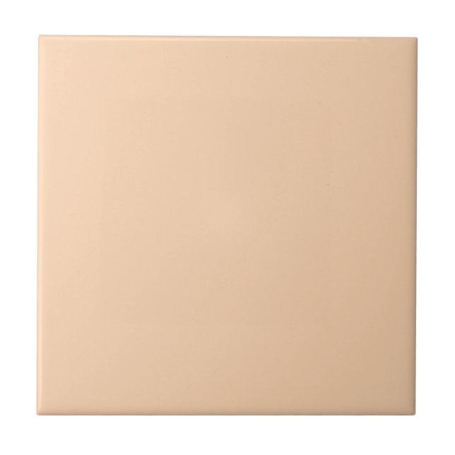Light Apricot Solid Color Ceramic Tile (Front)