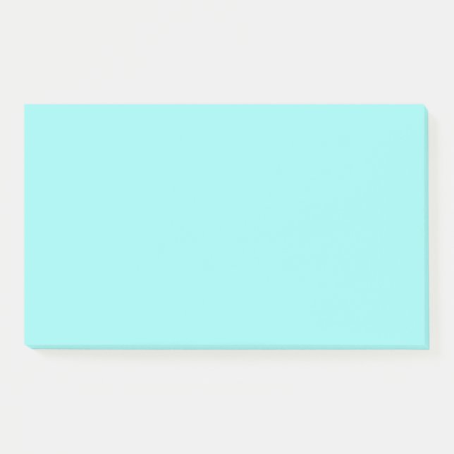 Light Aqua Blue Jumbo Post-It Notes (Front)