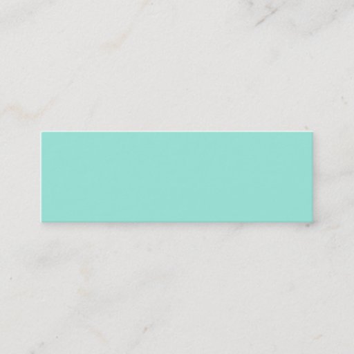 Customizable Light Aquafresh Aqua Blue Green Fashion Color Business Card Templates