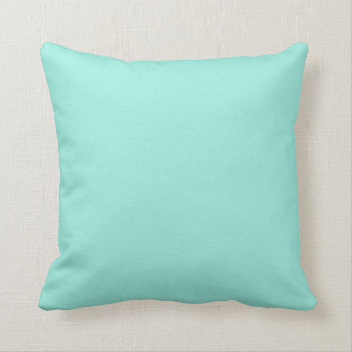 Light Aquafresh Aqua Blue Green Fashion Color Throw Pillow Zazzle