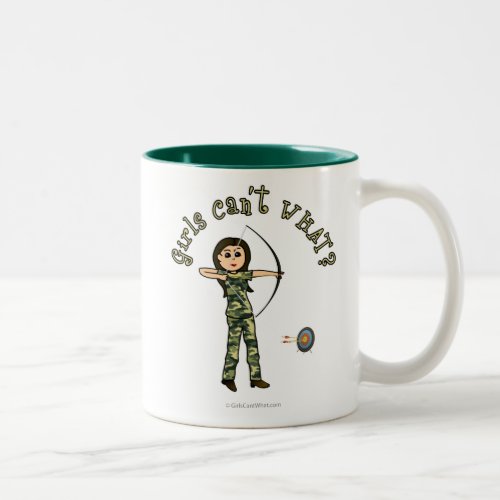 Light Archery in Camouflage Two_Tone Coffee Mug