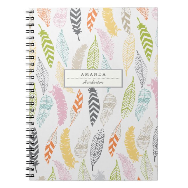 Light as a Feather by Origami Prints Notebook (Front)