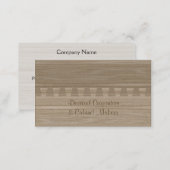 Light ash colored dovetail joint business card (Front/Back)
