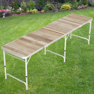 Light Ash Wood Beer Pong Table