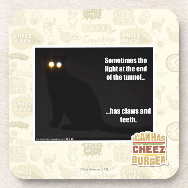 Light at the End of the Tunnel Beverage Coaster (Front)