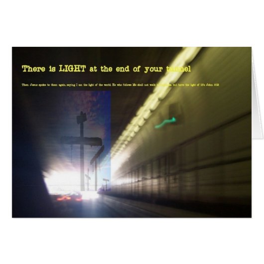 Light at the end of the Tunnel Cards (Front Horizontal)
