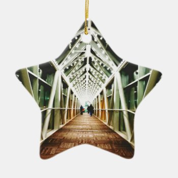 "light At The End Of The Tunnel " Ceramic Ornament by ArtsyPhoto at Zazzle
